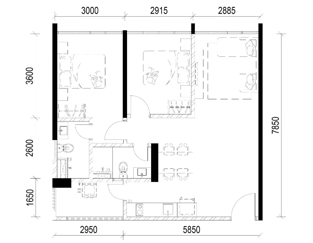 City View, Type 2BR, Lift Level 9, Tower 2