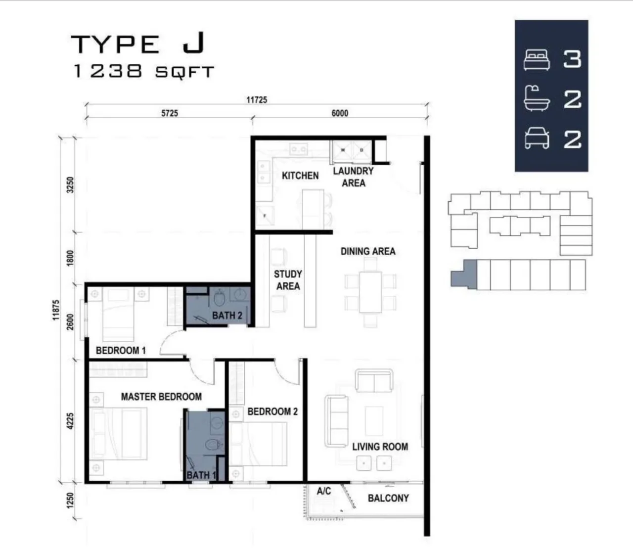 CORNER 3 bed 2 bath, Banquet Residence, 3rd mile