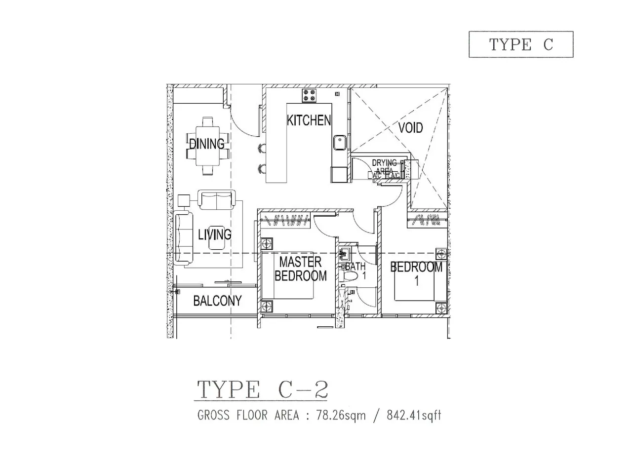 Airport View, 2BR, Jazz 3