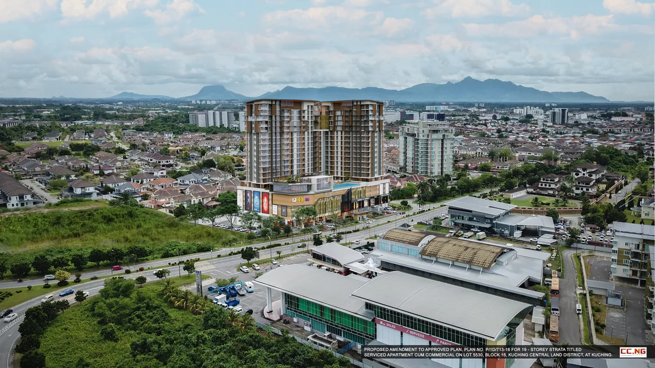 GalaCity and Pool View, 3 Rooms, The Rise Residence