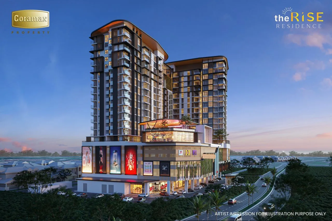GalaCity and Pool View, 3 Rooms, The Rise Residence