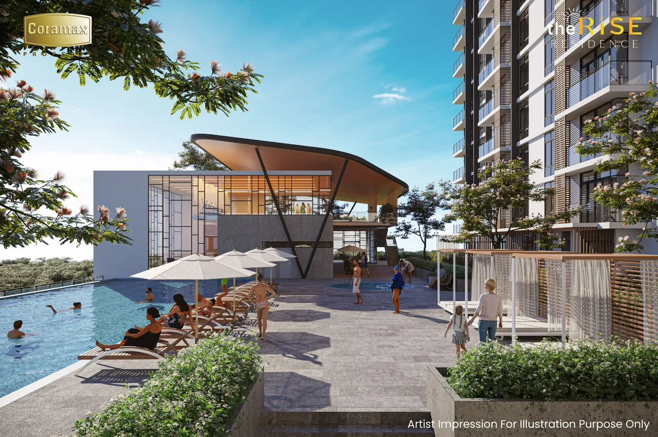GalaCity and Pool View, 3 Rooms, The Rise Residence