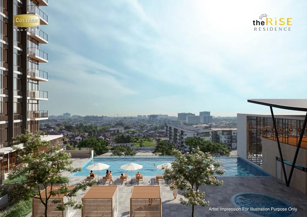 GalaCity and Pool View, 3 Rooms, The Rise Residence