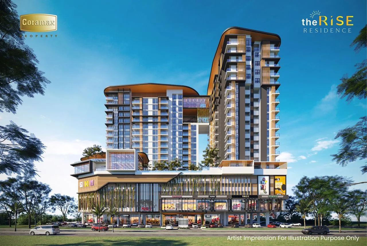 GalaCity and Pool View, 3 Rooms, The Rise Residence