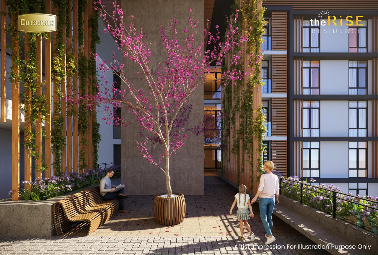 GalaCity and Pool View, 3 Rooms, The Rise Residence