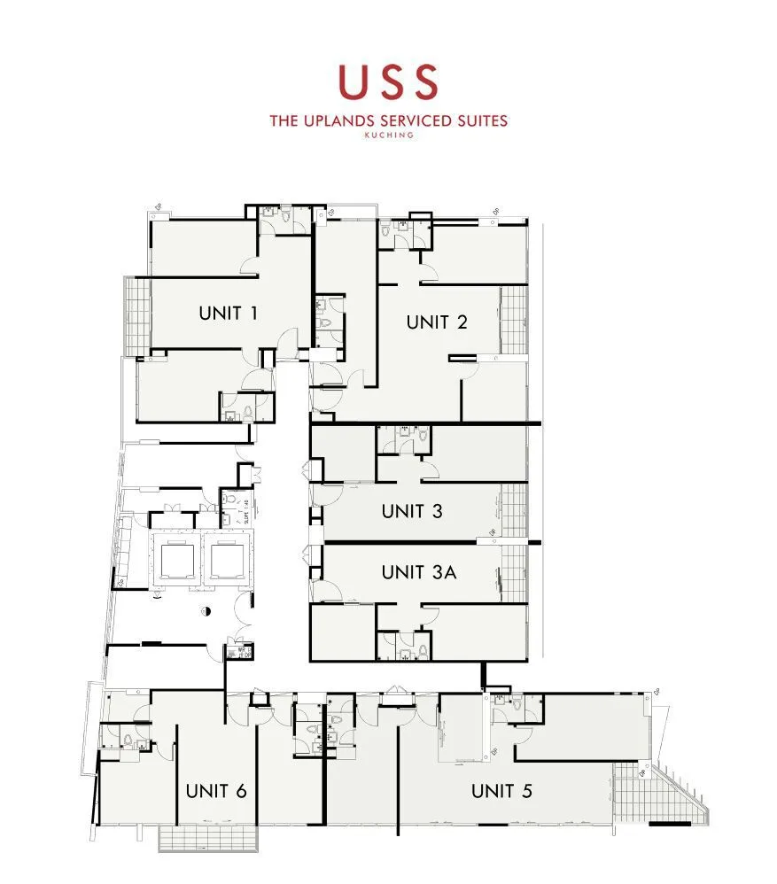 2 Bed 1 Bath, Level 3, Upland Serviced Suites