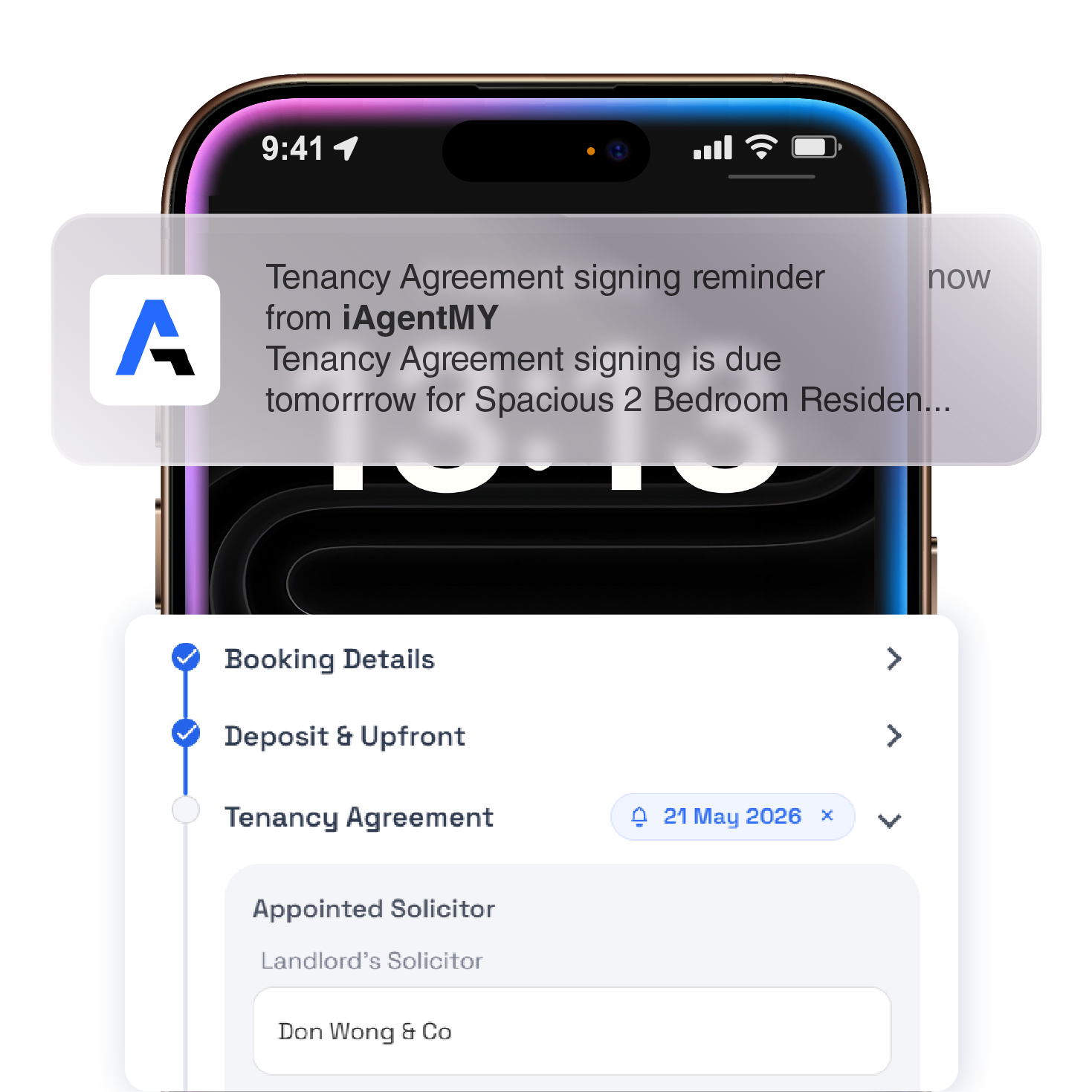 iAgentMY case tracking interface