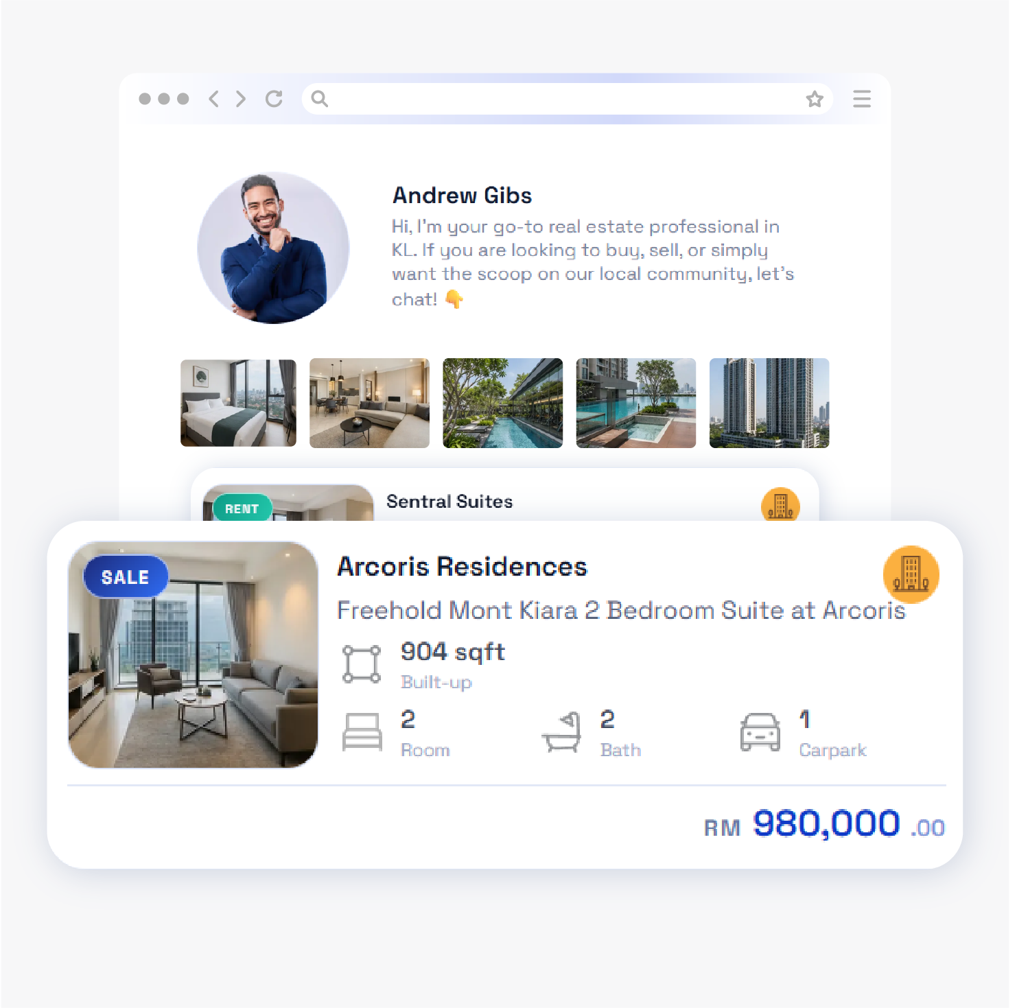 iAgentMY personal property page interface